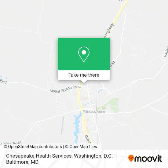 Chesapeake Health Services map