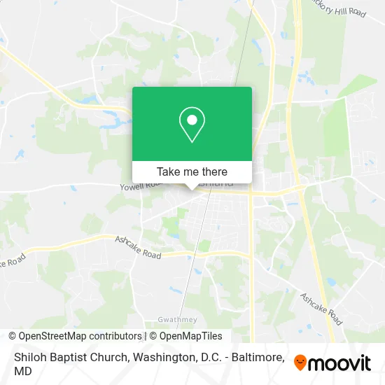 Shiloh Baptist Church map