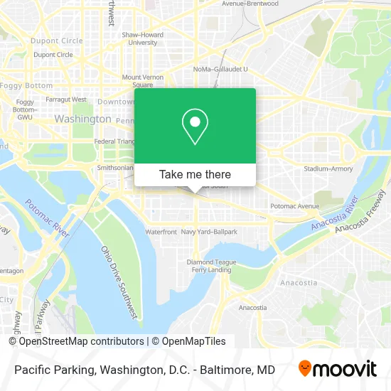 Pacific Parking map