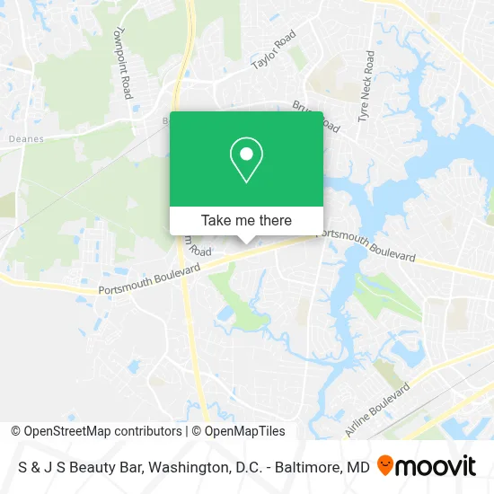S & J S Beauty Bar map