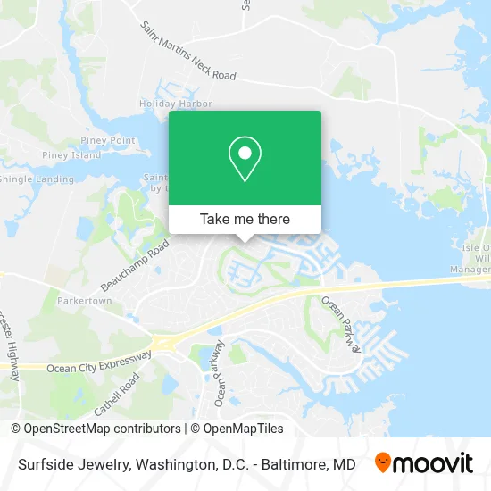 Surfside Jewelry map