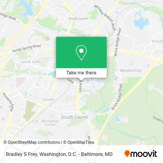 Bradley S Frey map