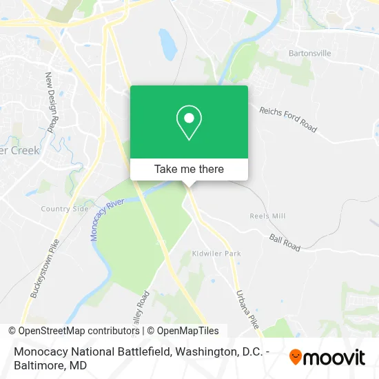 Monocacy National Battlefield map