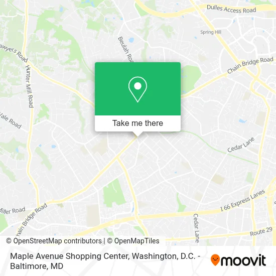 Maple Avenue Shopping Center map