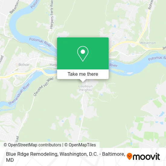 Blue Rdge Remodeling map