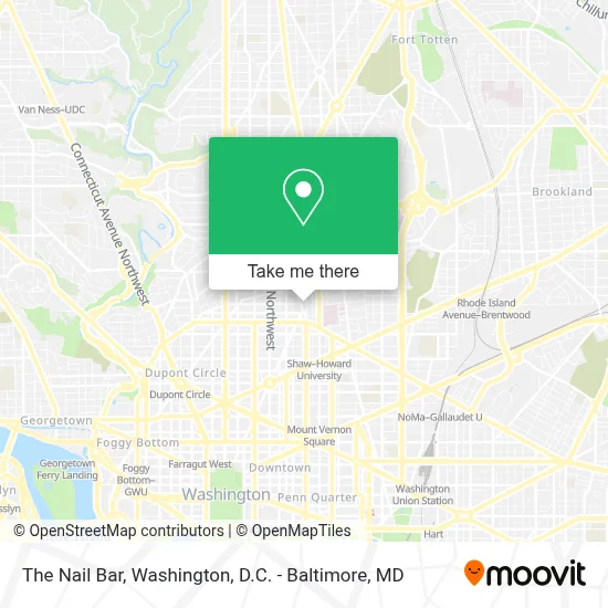 The Nail Bar map