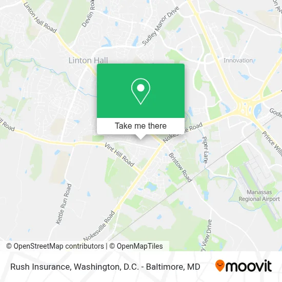 Rush Insurance map