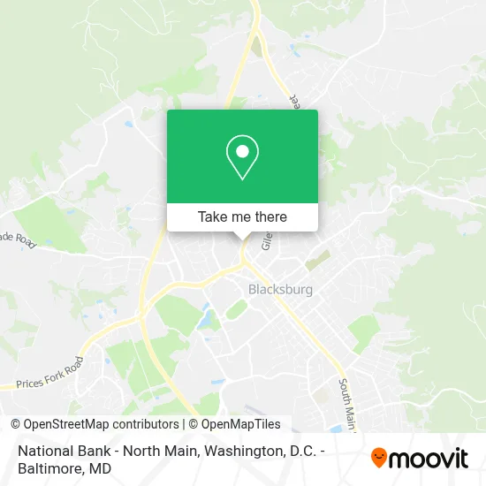 National Bank - North Main map