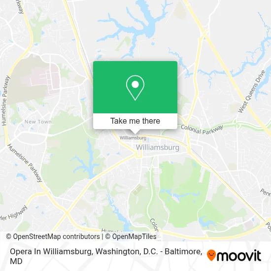Opera In Williamsburg map