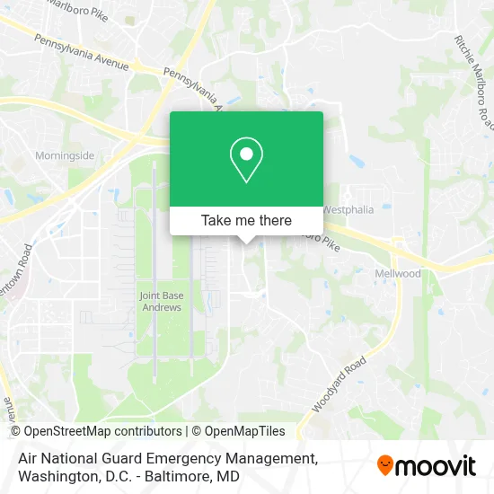 Air National Guard Emergency Management map