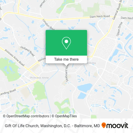 Gift Of Life Church map