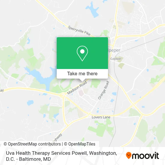 Uva Health Therapy Services Powell map