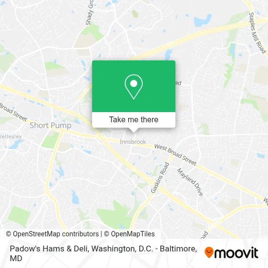 Padow's Hams & Deli map