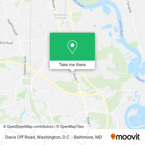 Davis Off Road map