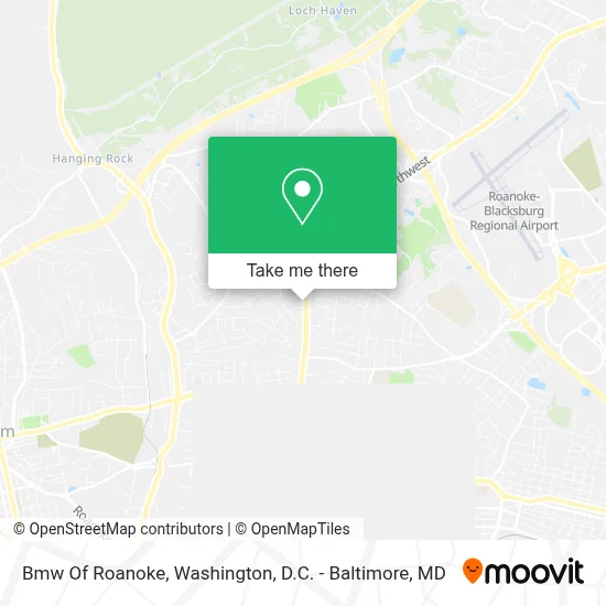 Bmw Of Roanoke map