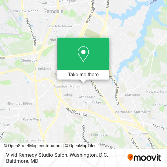 Vivid Remedy Studio Salon map