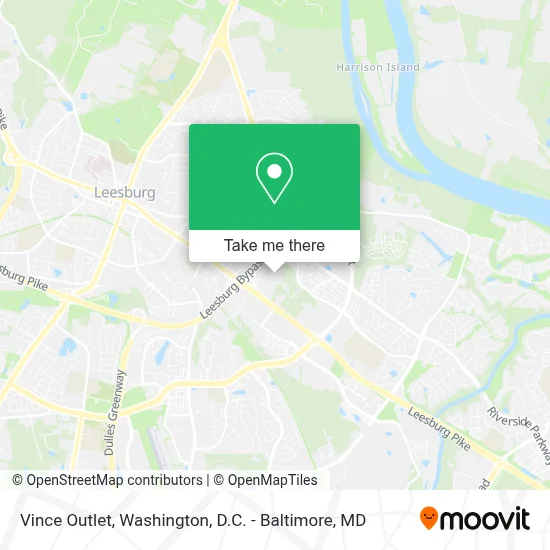 Vince Outlet map