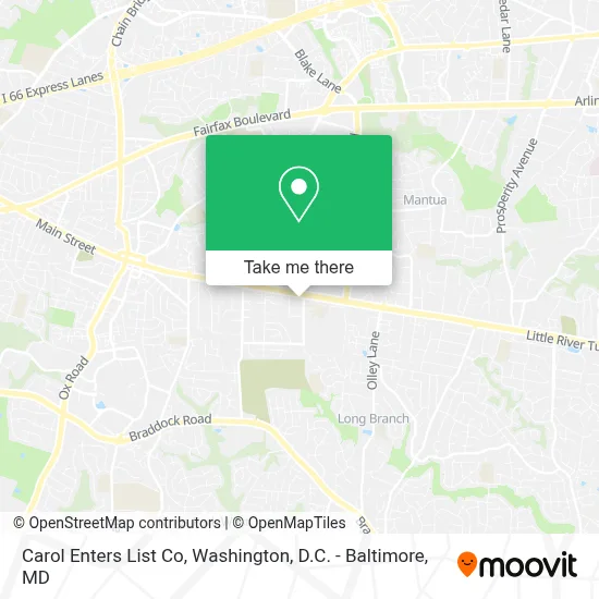 Carol Enters List Co map