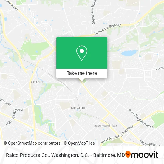 Ralco Products Co. map