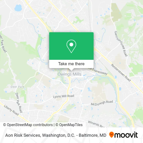 Aon Risk Services map