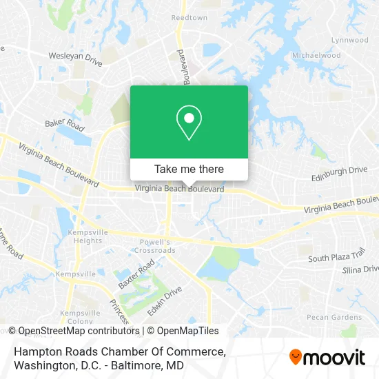 Hampton Roads Chamber Of Commerce map