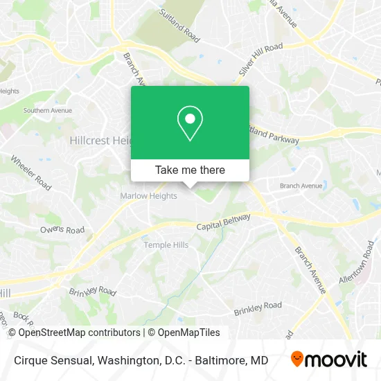 Cirque Sensual map
