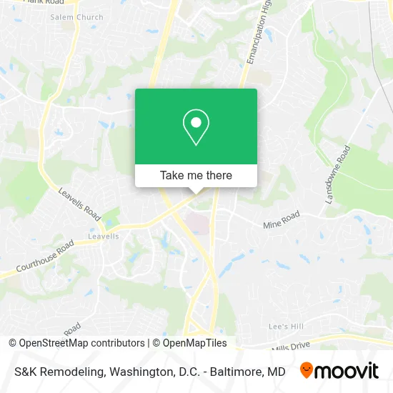 S&K Remodeling map