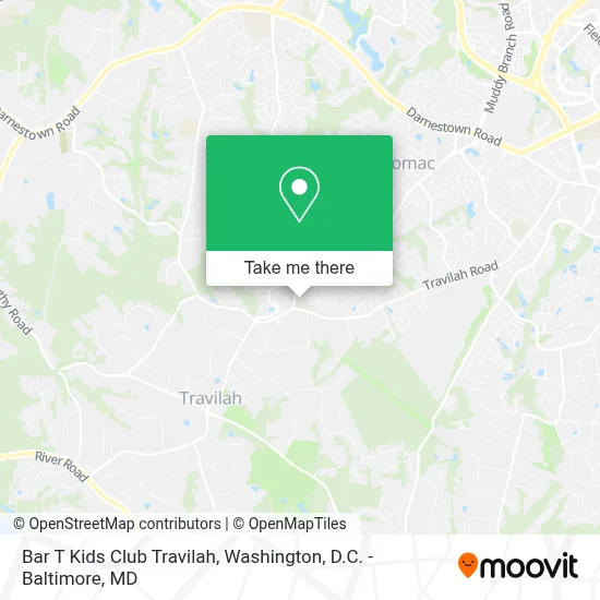 Bar T Kids Club Travilah map