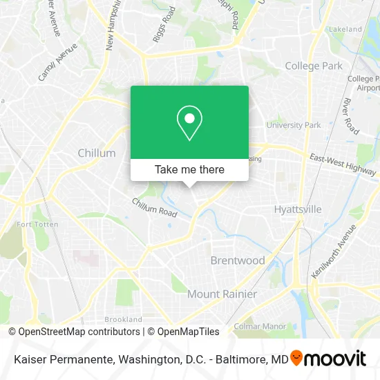 Kaiser Permanente map