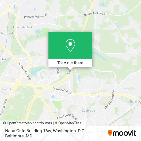 Nasa Gsfc Building 16w map