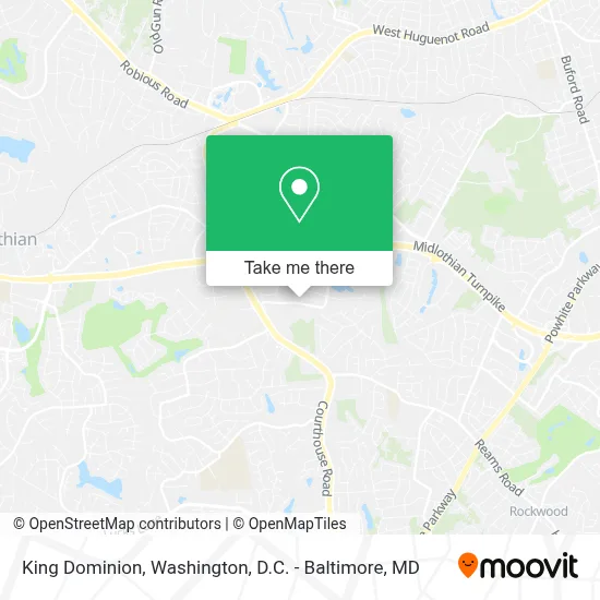 King Dominion map