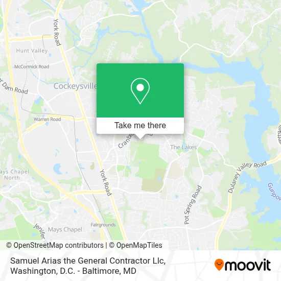 Samuel Arias the General Contractor Llc map