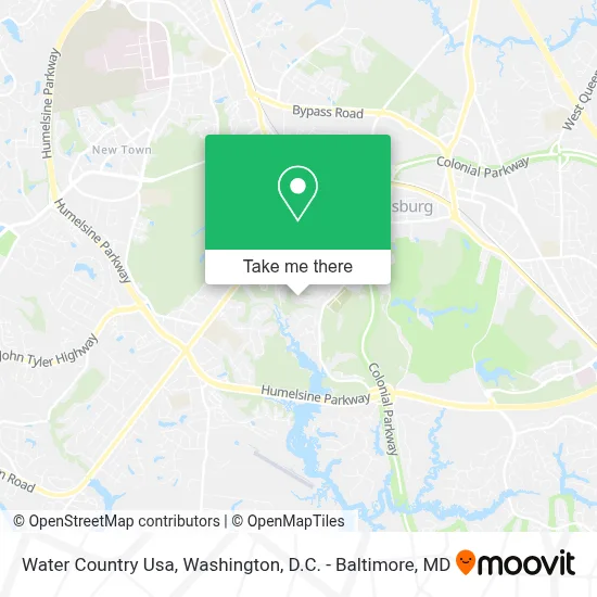 Water Country Usa map