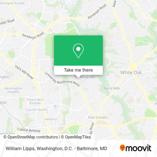 William Lipps map