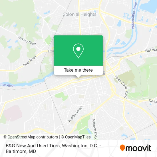 B&G New And Used Tires map