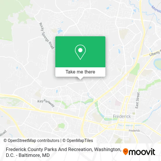 Frederick County Parks And Recreation map