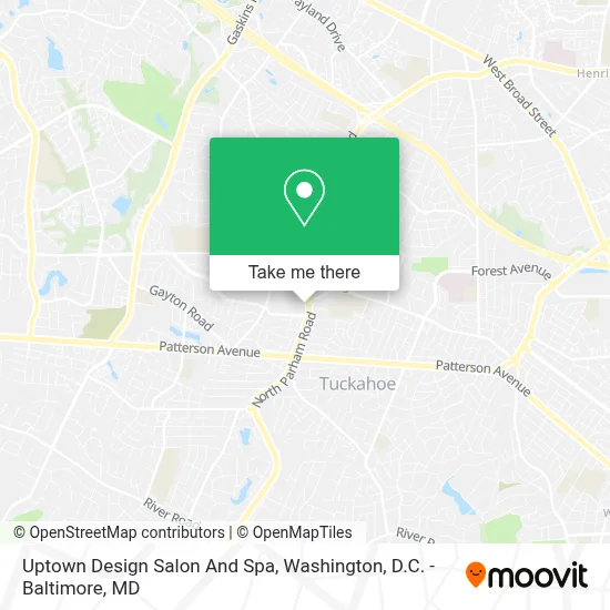 Uptown Design Salon And Spa map