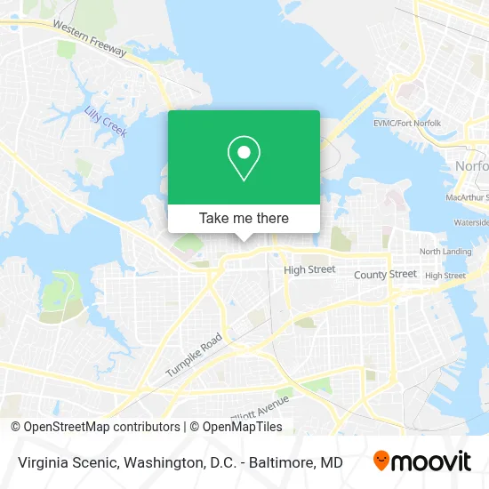 Virginia Scenic map