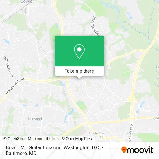 Bowie Md Guitar Lessons map