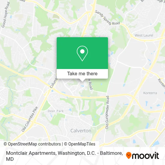 Montclair Apartments map