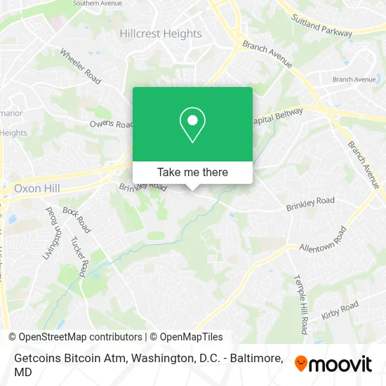 Getcoins Bitcoin Atm map