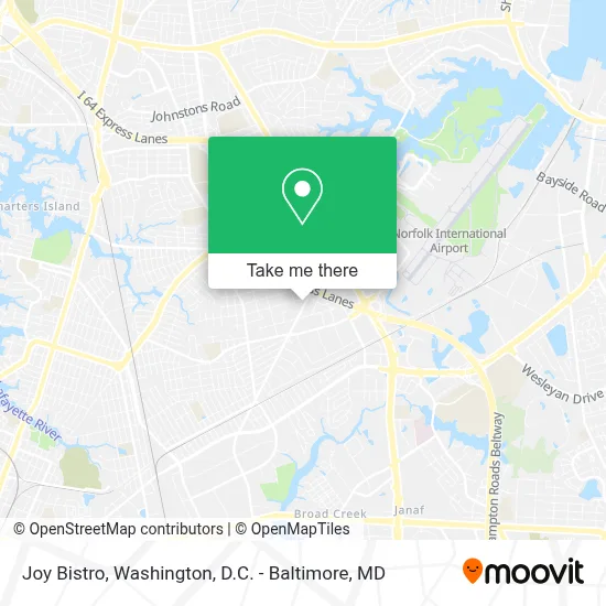 Joy Bistro map
