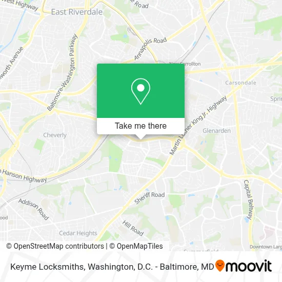 Keyme Locksmiths map