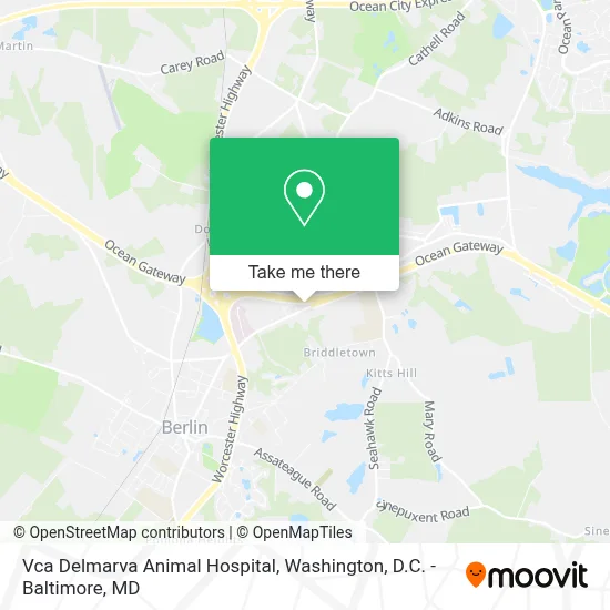 Vca Delmarva Animal Hospital map