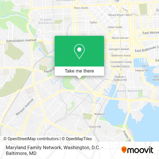 Maryland Family Network map