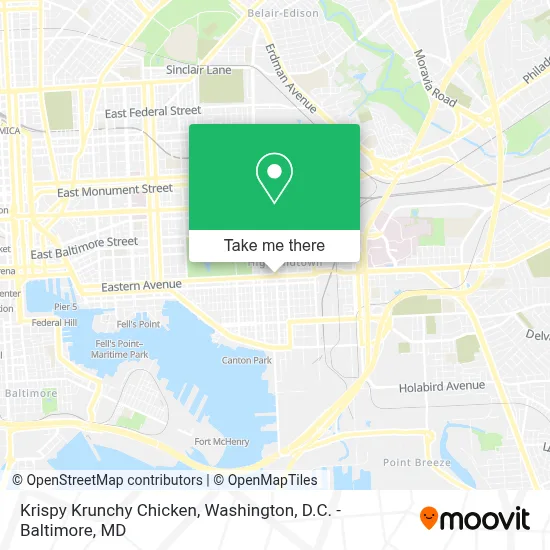 Krispy Krunchy Chicken map
