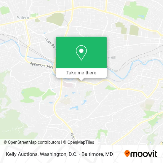 Kelly Auctions map
