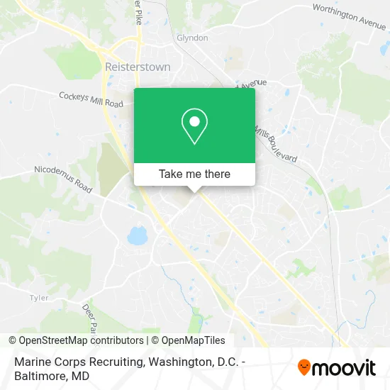 Marine Corps Recruiting map