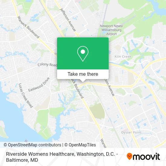 Riverside Womens Healthcare map