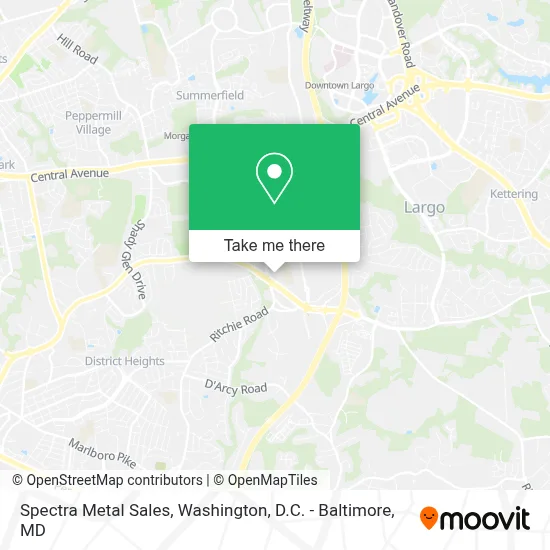 Spectra Metal Sales map